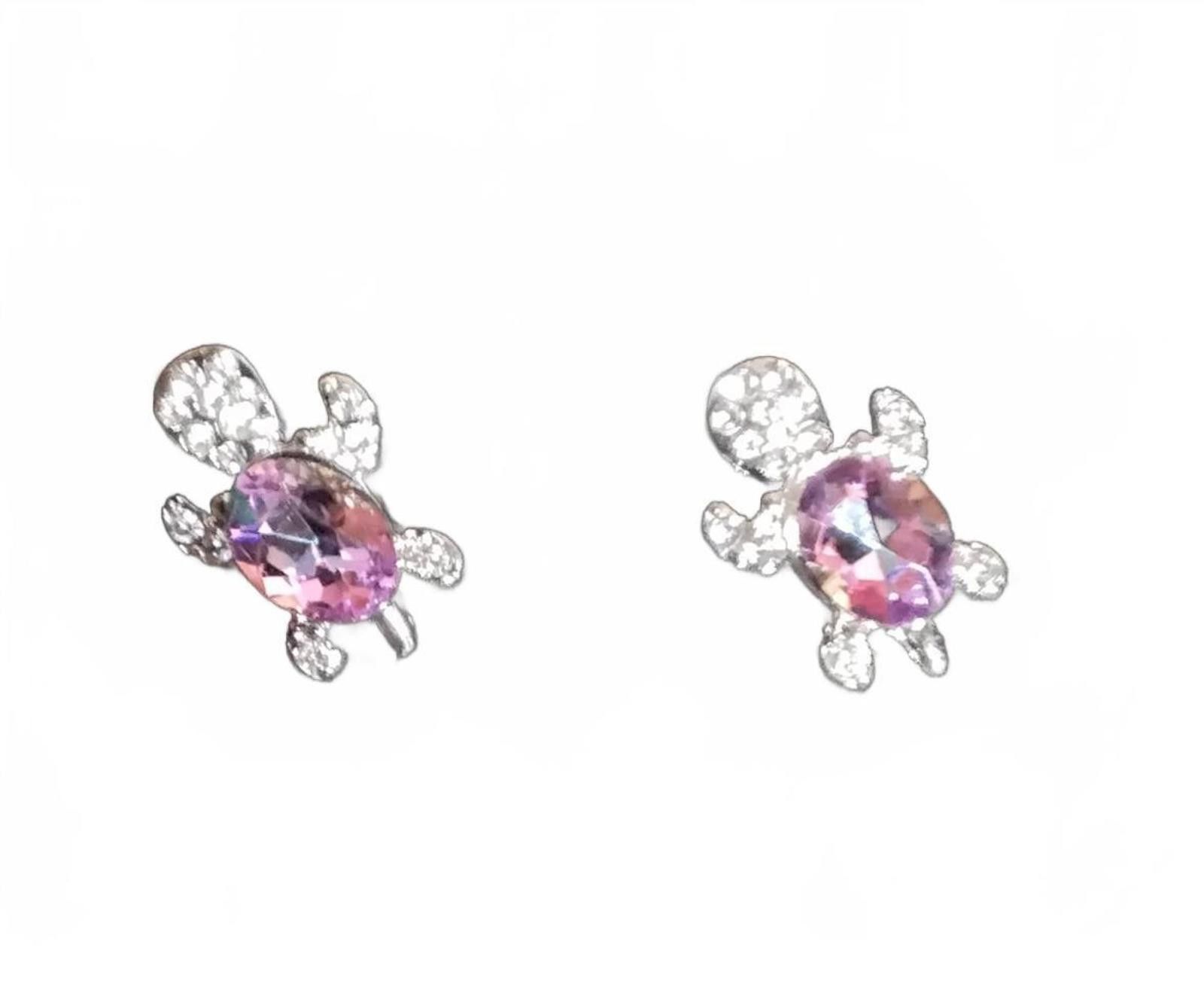 The Unbranded Brand Sparkling Turtle Stud Earrings - Grab These Cute Gems! Size ONE SIZE - 1 Thumbnail