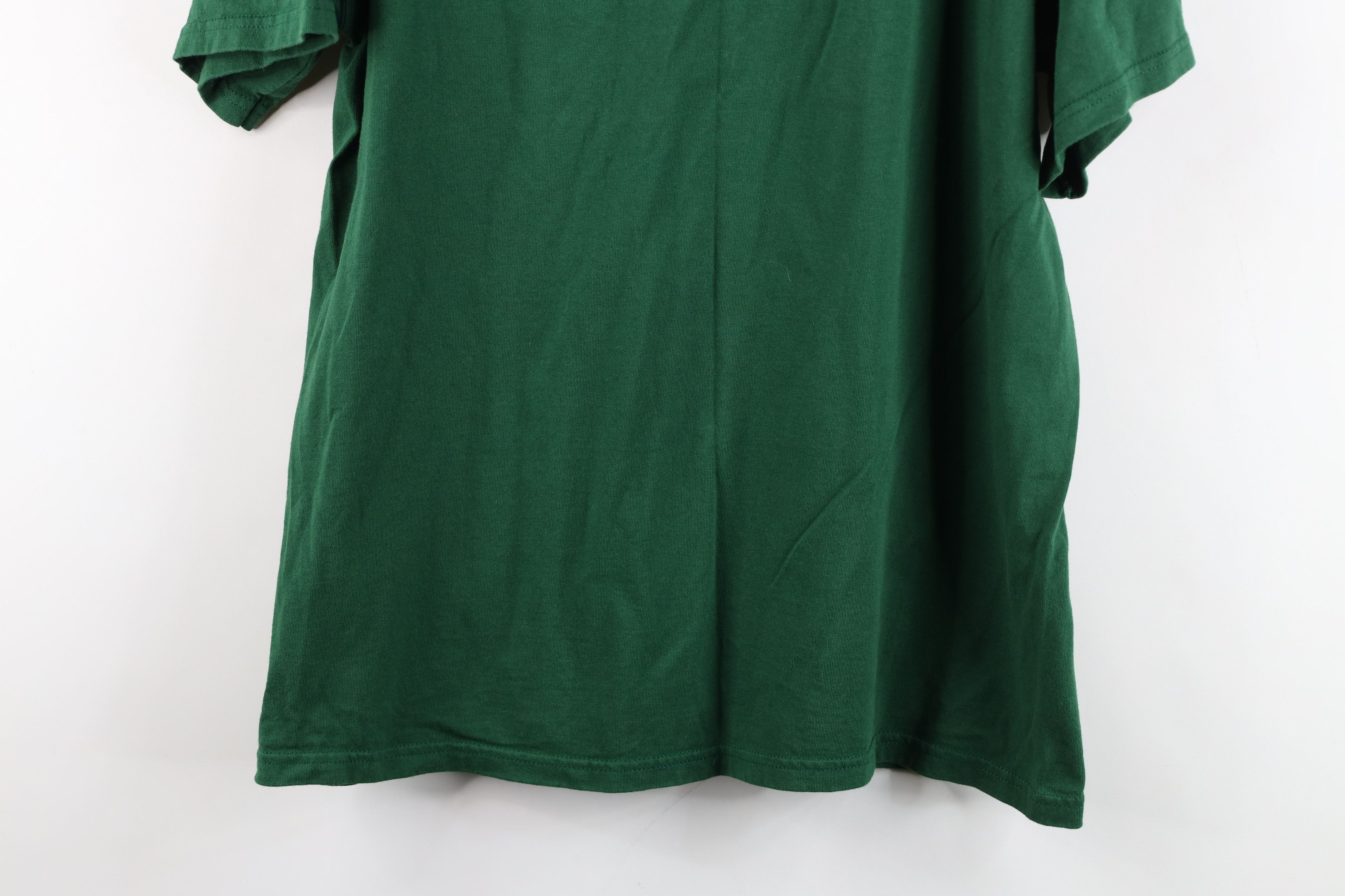 Vintage Vintage 90s Bike Faded Blank Pocket T-Shirt Green Cotton USA Size US M / EU 48-50 / 2 - 13 Thumbnail