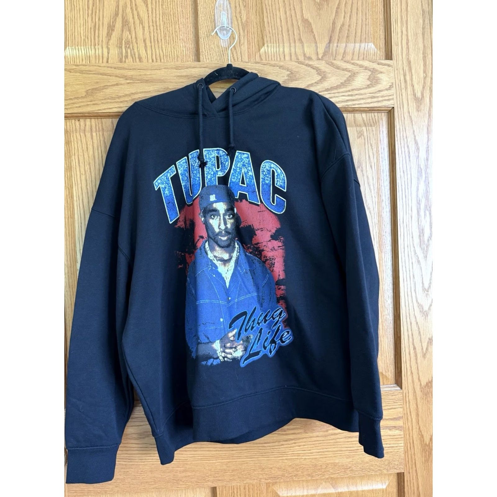 Vintage 2Pac Shakur Black Hoodie Thug Life Size Small Rap East Coast Unisex Hip Hop Size US S / EU 44-46 / 1 - 2 Thumbnail