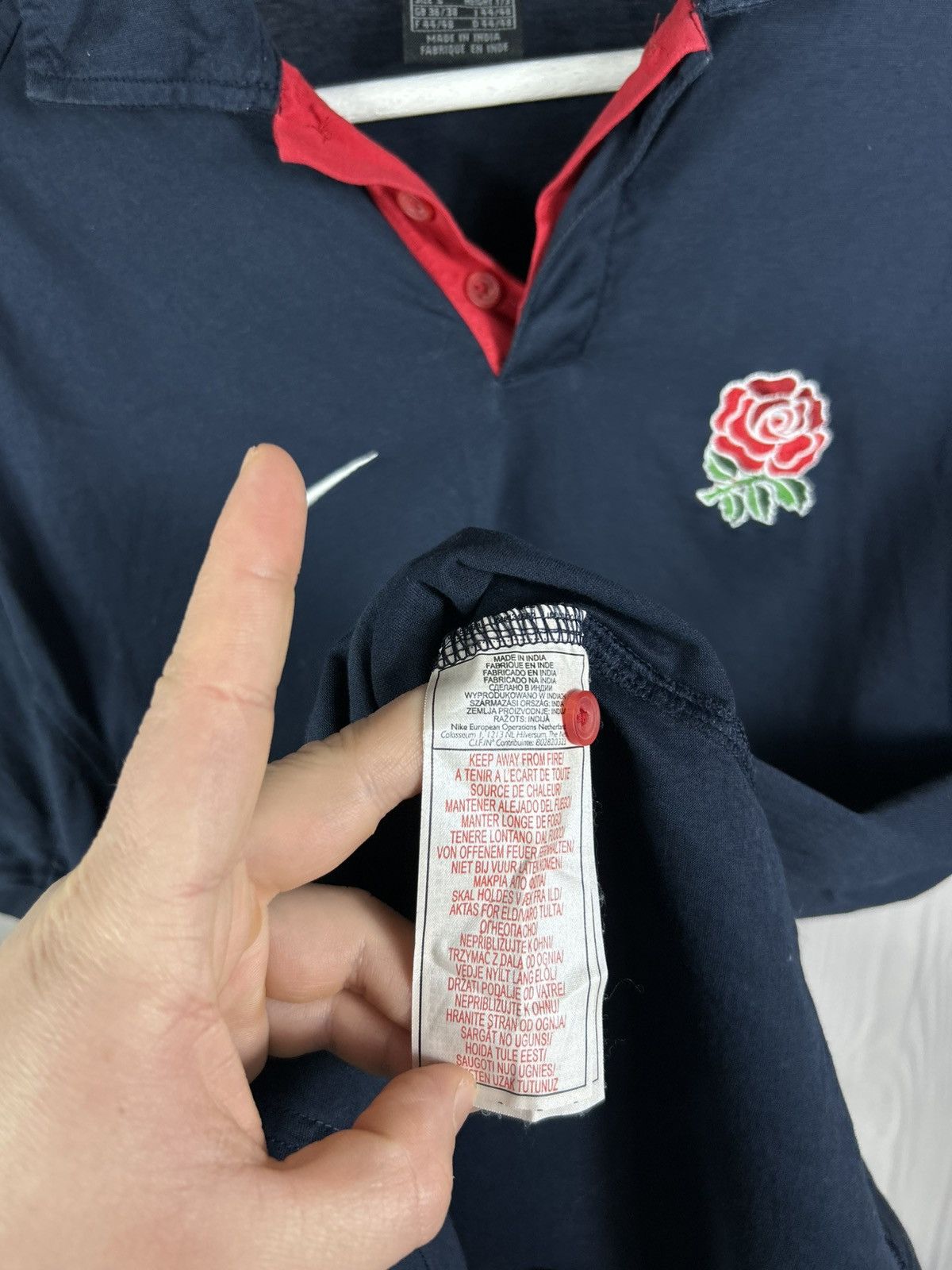 Nike Vintage England Rugby Polo Shirt 2004 Nike Blue Size S Size US S / EU 44-46 / 1 - 7 Thumbnail