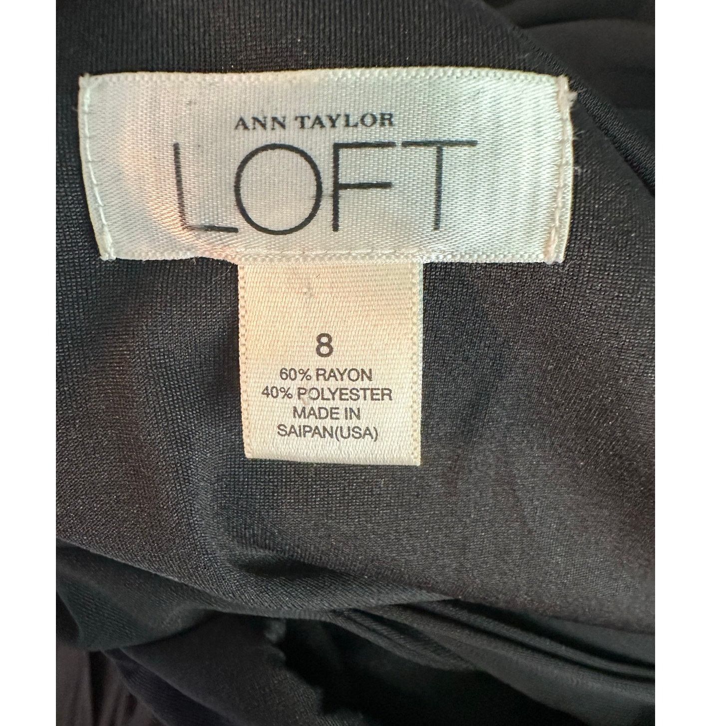 Loft Loft black sleeveless twisted straps midi dress size 8 Size M / US 6-8 / IT 42-44 - 3 Thumbnail