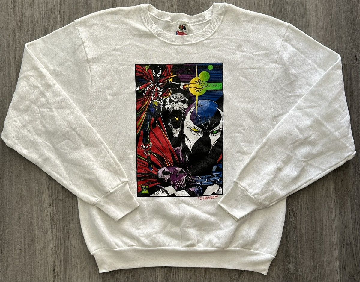 Vintage Rare Vintage 1993 Spawn Todd McFarlane Original Sweater Size US L / EU 52-54 / 3 - 1 Thumbnail