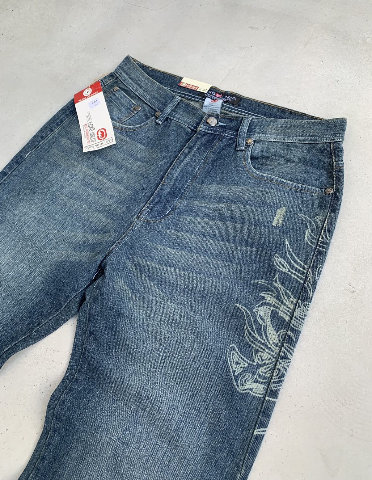 Ecko Unltd. Ecko UNLTD. Jeans Vintage New Sk8 Style Avantgarde Size US 34 / EU 50 - 10 Thumbnail