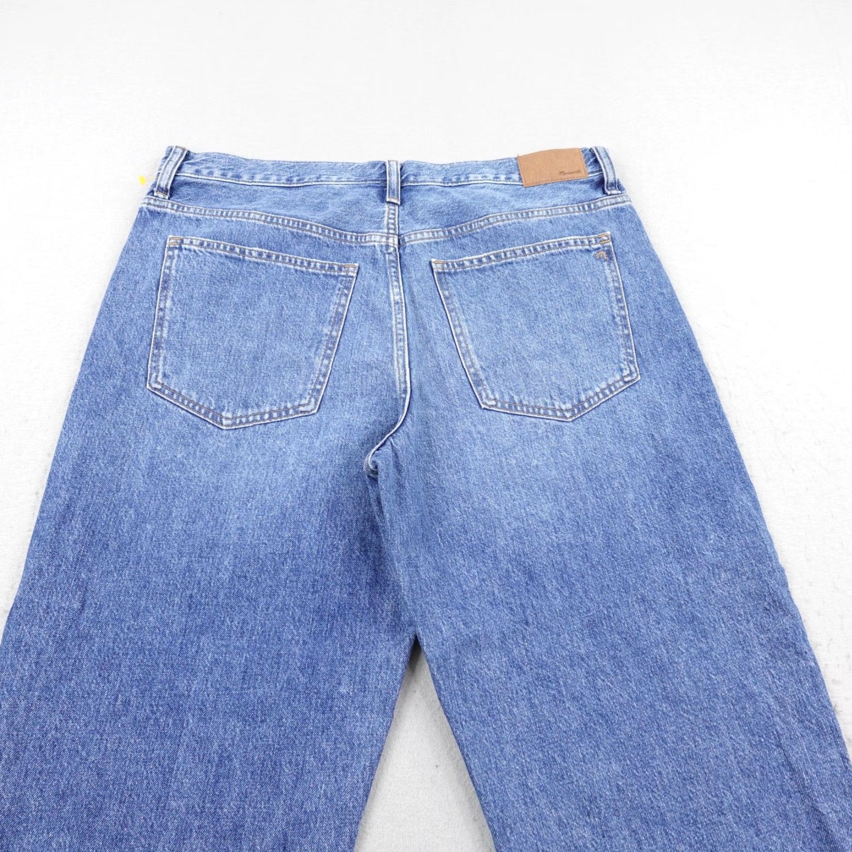 Madewell Madewell Jeans 31 Blue Denim Low Slung Straight Button Fly Baggy Loose Medium Wash Women's Jeans Size 24" / US 00 / IT 34 - 5 Thumbnail