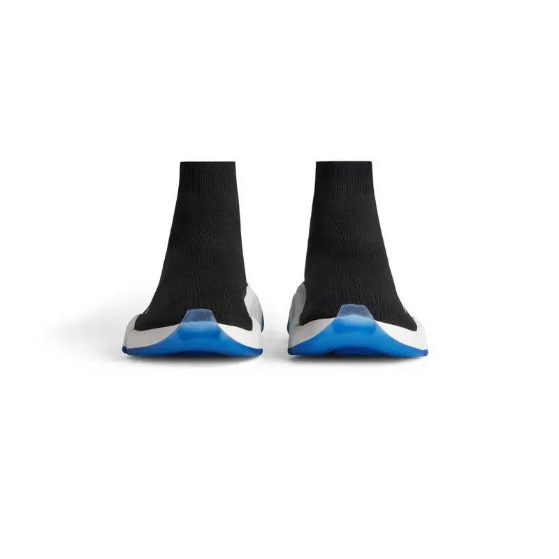 Balenciaga o1w1db10526 Speed 2.0 Clear Sole Recycled Knit Sneakers Size US 6 / EU 39 - 3 Thumbnail