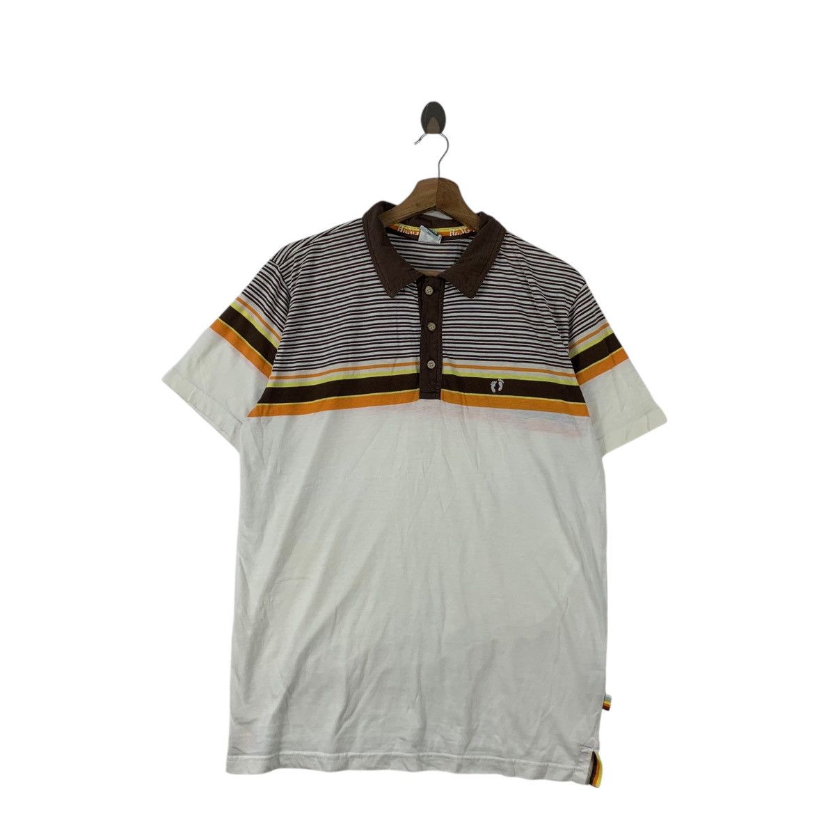 Hang Ten Vintage HANG TEN HAWAII Wood Button Polo Tee Shirt Top Size US L / EU 52-54 / 3 - 1 Thumbnail