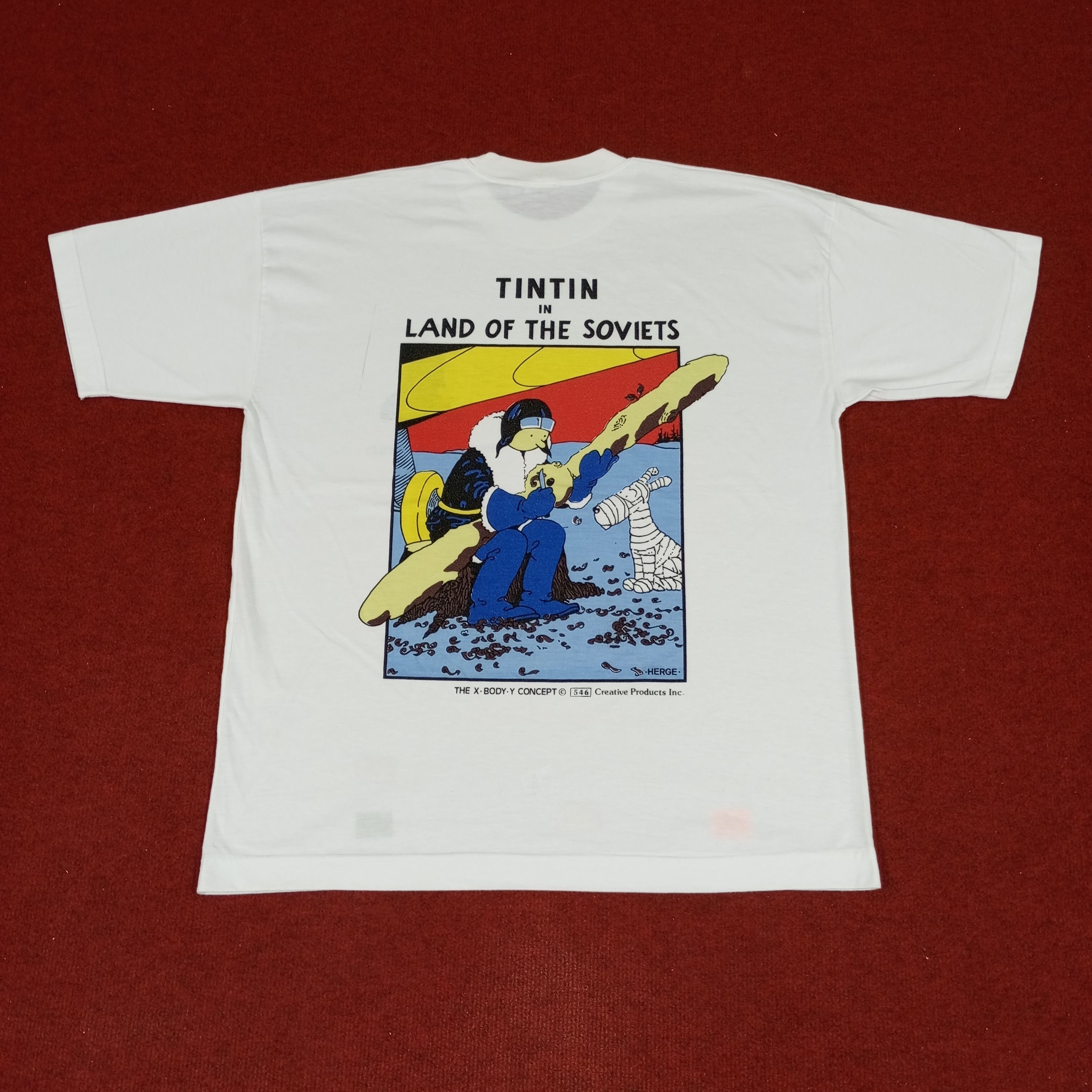 TINTIN In Land Of The Soviets Streetwear Cartoon Tshirt