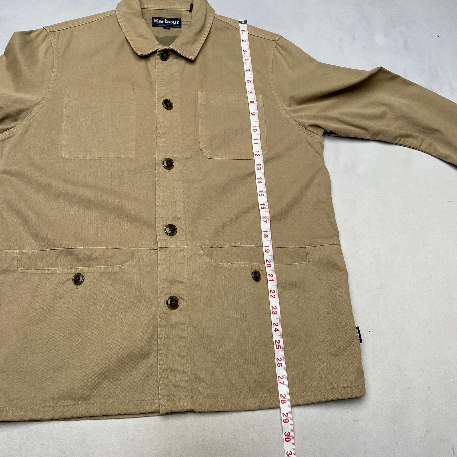 Barbour Barbour Dene Cotton Twill Overshirt Jacket Mens Medium Chore Size US M / EU 48-50 / 2 - 8 Thumbnail
