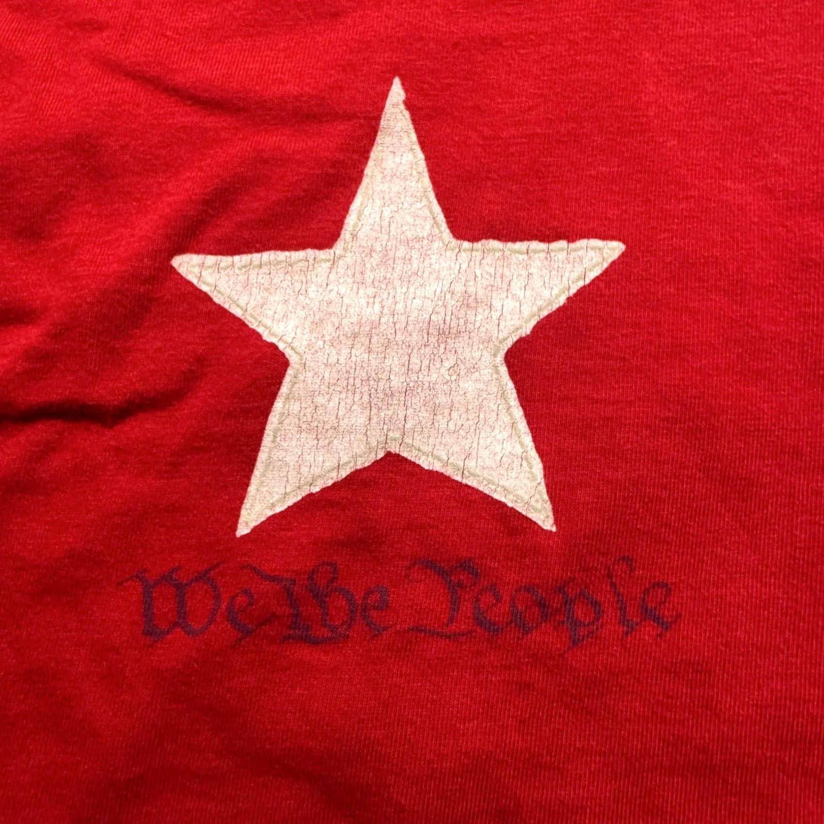 Vintage VINTAGE We The People Lands End T-shirt Men L Red Y2K 90s Star Distressed/Pre-owned Mens Shirt Size US L / EU 52-54 / 3 - 5 Thumbnail