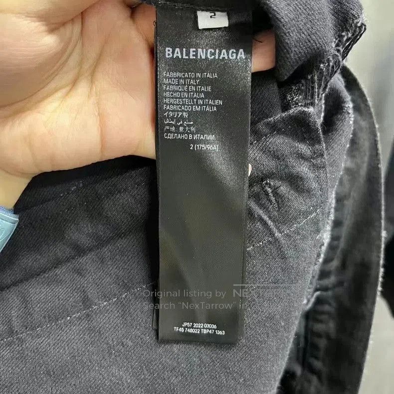 Balenciaga Balenciaga Black Tie-Dye Denim Jacket. Size US S / EU 44-46 / 1 - 3 Thumbnail