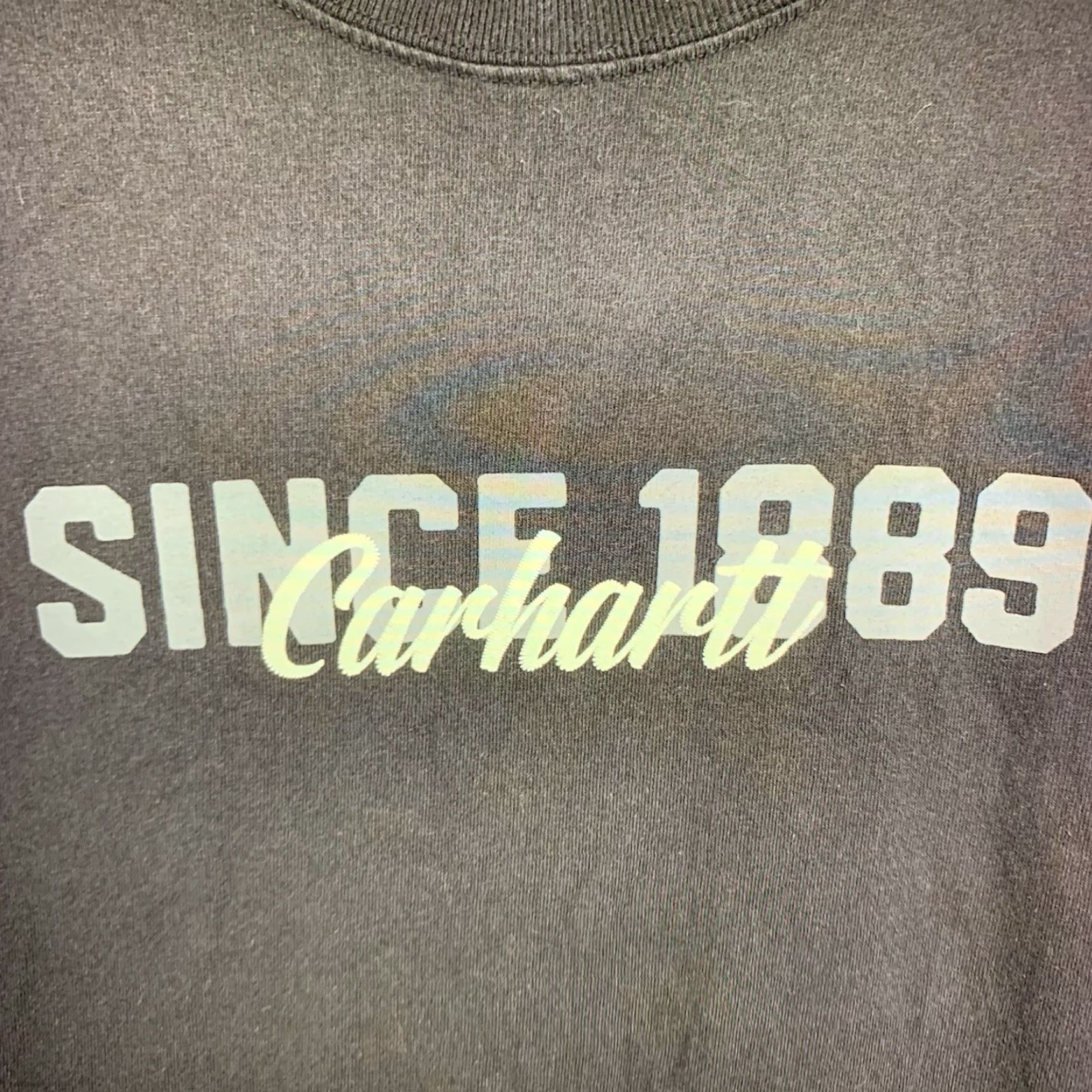 Carhartt Vintage Carhartt Men’s Graphic T-Shirt Long Sleeve Relaxed Fit All Cotton Black 2020s Outdoor Size US M / EU 48-50 / 2 - 4 Thumbnail