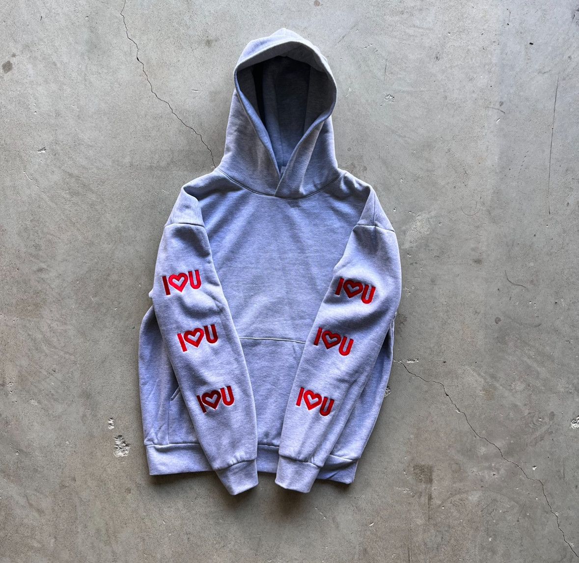 Prolific I Love You Sleeve Embroidered Hoodie Size US S / EU 44-46 / 1 - 2 Thumbnail