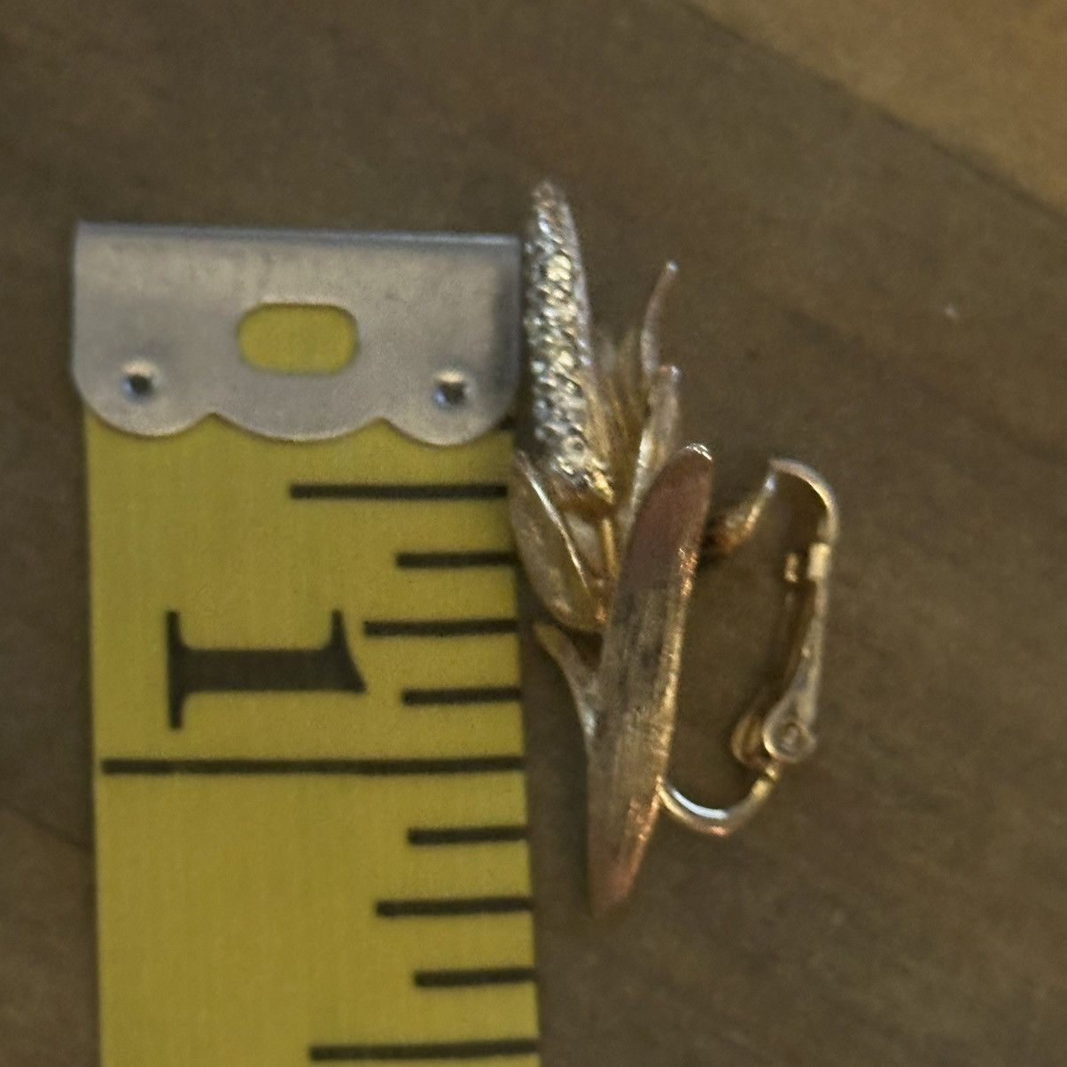 Vintage Vintage Boucher rhinestone corn cob stalk clip on earrings Size ONE SIZE - 7 Thumbnail