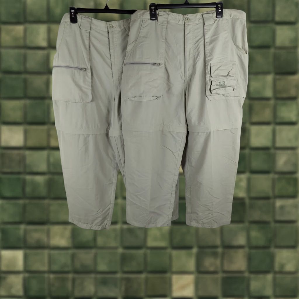 Vintage Cabelas Mens 2XL Reg Beige Convertible Cargo nylon Pants/Shorts Size US 42 / EU 58 - 1 Thumbnail