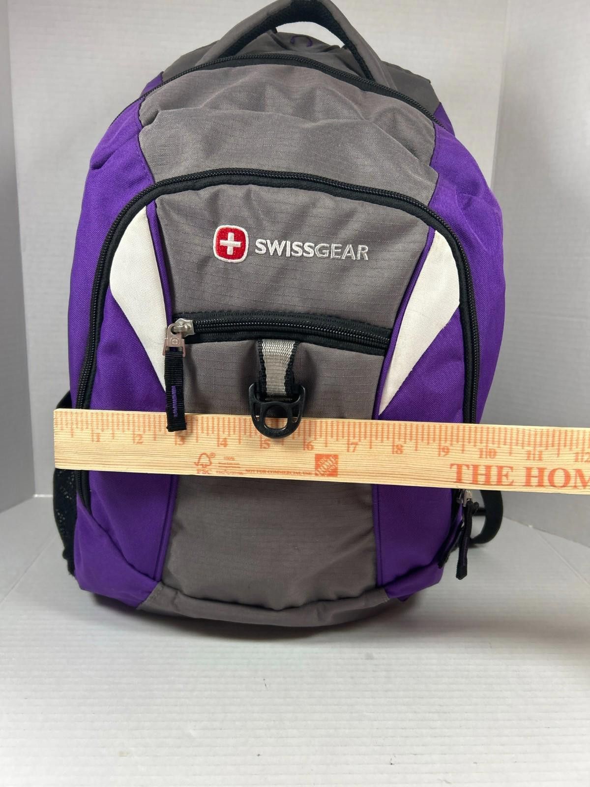 Swissgear SWISSGEAR Purple & Gray Backpack Travel Hiking Laptop Pocket Size ONE SIZE - 6 Thumbnail