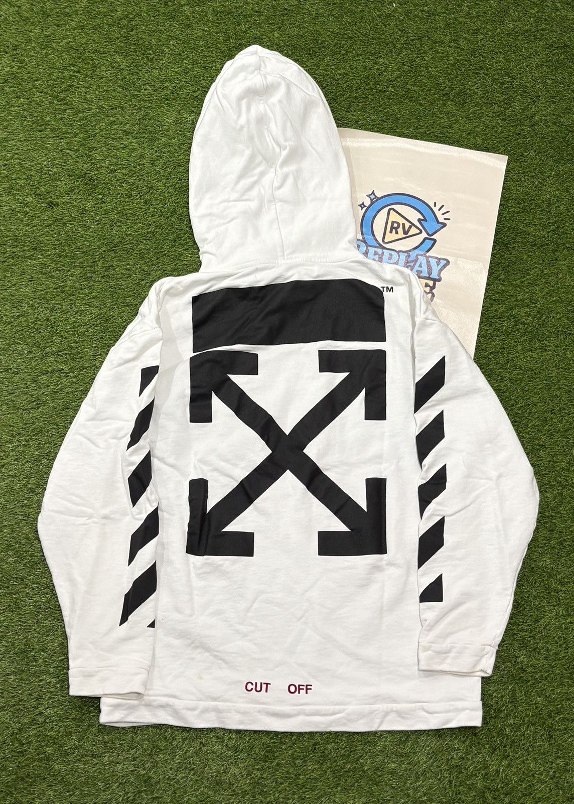 Off-White OFF WHITE CUT OFF CARAVAGGIO PULLOVER HOODIE Size US S / EU 44-46 / 1 - 1 Thumbnail
