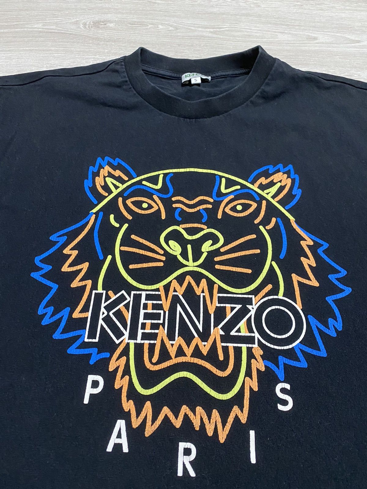 Kenzo Kenzo Paris Big Logo Tiger T-shirt Size S-M Size US S / EU 44-46 / 1 - 2 Thumbnail