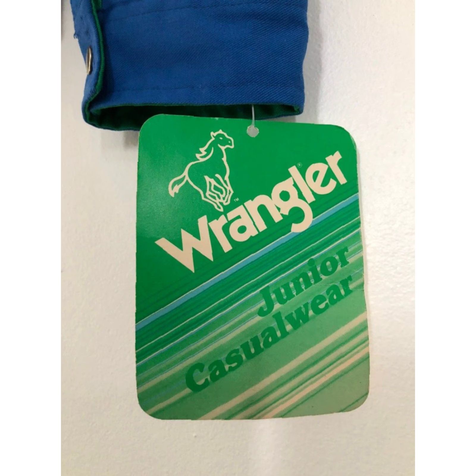 Vintage VINTAGE Wrangler Lightweight Jacket Juniors S NWT 80s USA Made Blue Windbreaker Short Sleeve Zip Coat Size S / US 4 / IT 40 - 2 Thumbnail