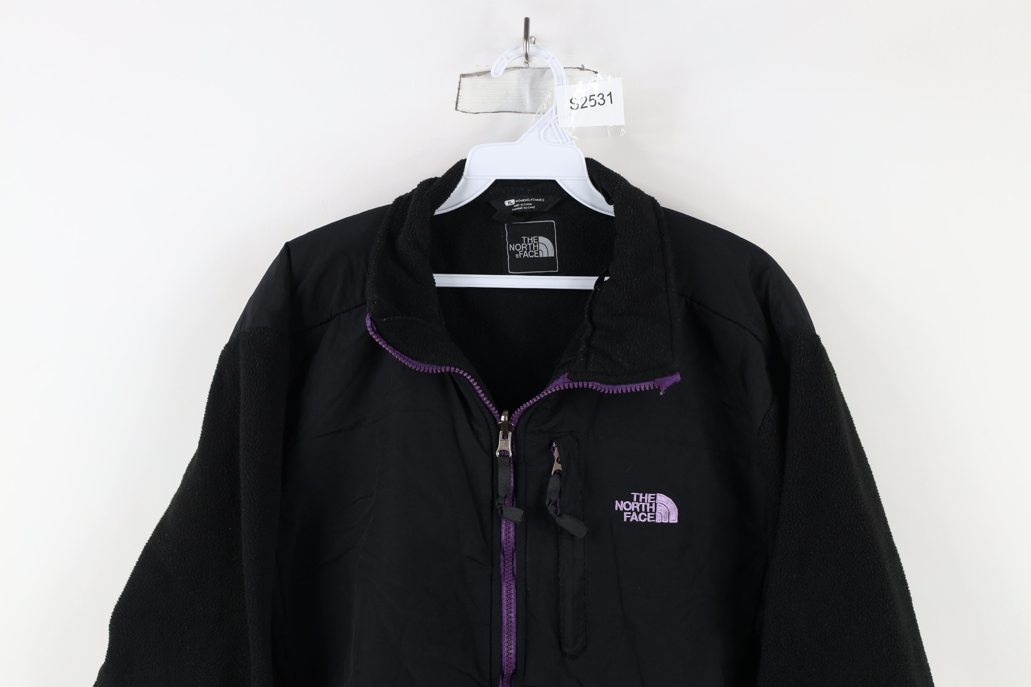 The North Face × Vintage Vintage The North Face Denali Fleece Jacket Black Purple Size XL / US 12-14 / IT 48-50 - 2 Thumbnail