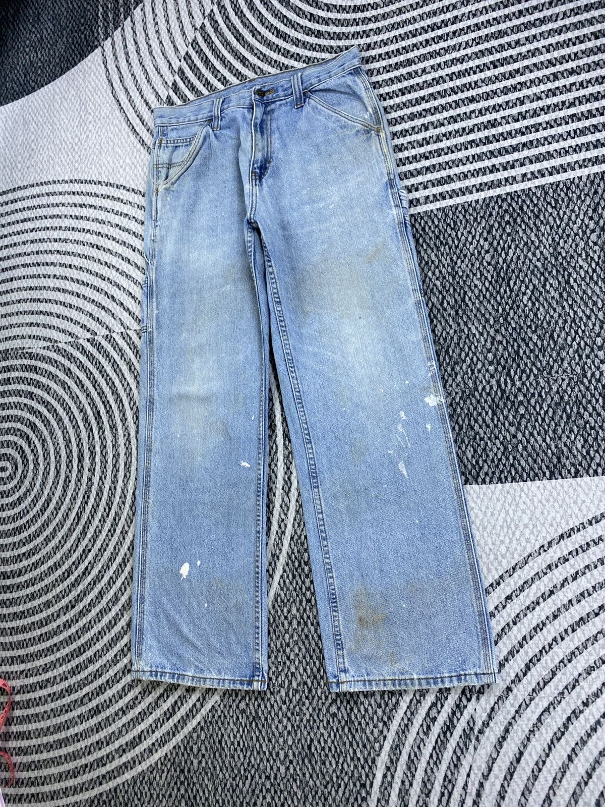 Faded Glory Vintage Faded Glory Carpenter Distressed Denim Jeans Size US 31 - 4 Thumbnail