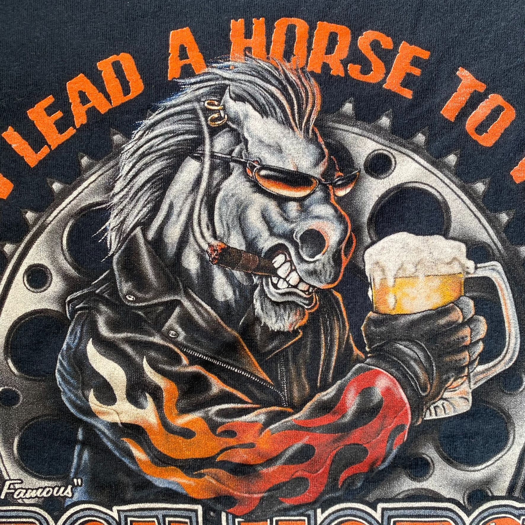Vintage Vintage Y2K Iron Horse Saloon Shirt Punk Long Sleeve Tee Size US L / EU 52-54 / 3 - 8 Thumbnail