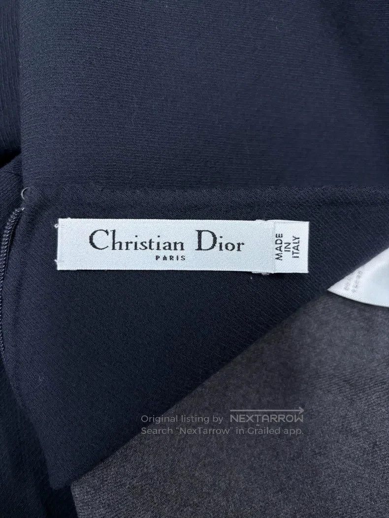 Dior Dior Gray and blue double-layer A-shaped short skirt Size 24" / US 00 / IT 34 - 4 Thumbnail