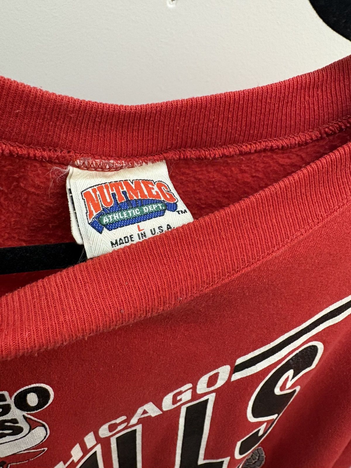 NBA × Nutmeg × Vintage Vintage Chicago Bulls 90s Crewneck Size US L / EU 52-54 / 3 - 7 Thumbnail