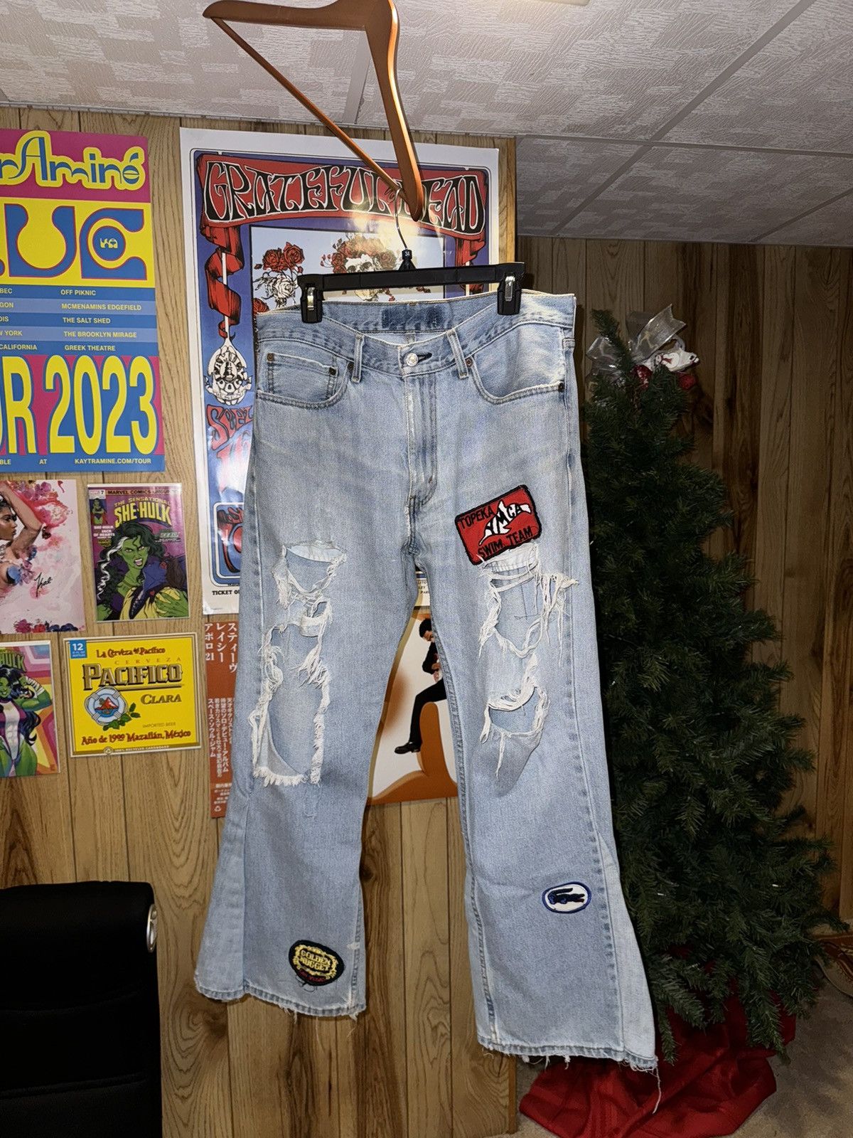 Levi's VINTAGE Levi’s Denim with Patches Size US 32 / EU 48 - 1 Thumbnail