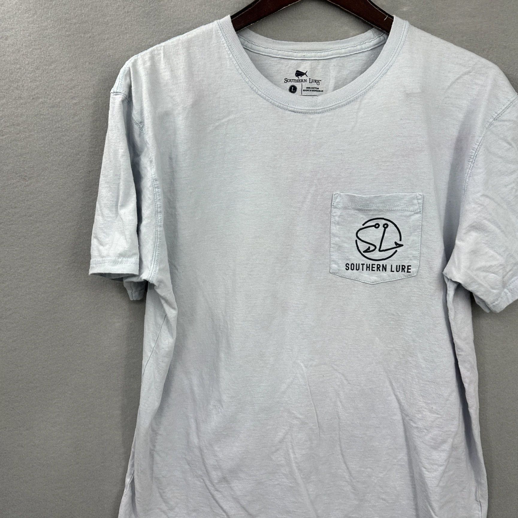 Vintage Southern Lure Mens T-Shirt Small Blue Santa Chillin Christmas Fishing Size US S / EU 44-46 / 1 - 4 Thumbnail