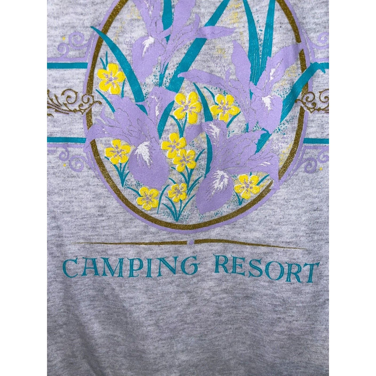 Jerzees Vintage Hidden Valley Shirt Test Print Camping Cowboy 90s Size US L / EU 52-54 / 3 - 5 Thumbnail