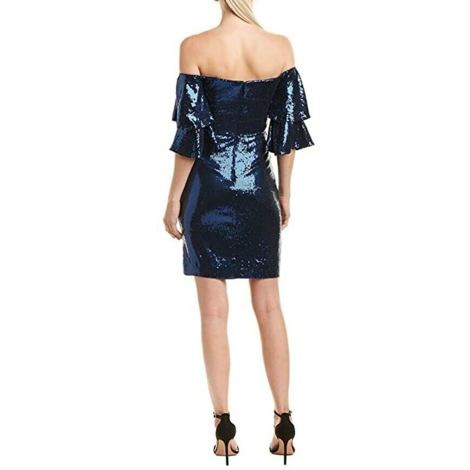 Nicole Miller Nicole Miller Women Blue Party Cocktail Mini Dress Size 2 Size XS / US 0-2 / IT 36-38 - 2 Thumbnail
