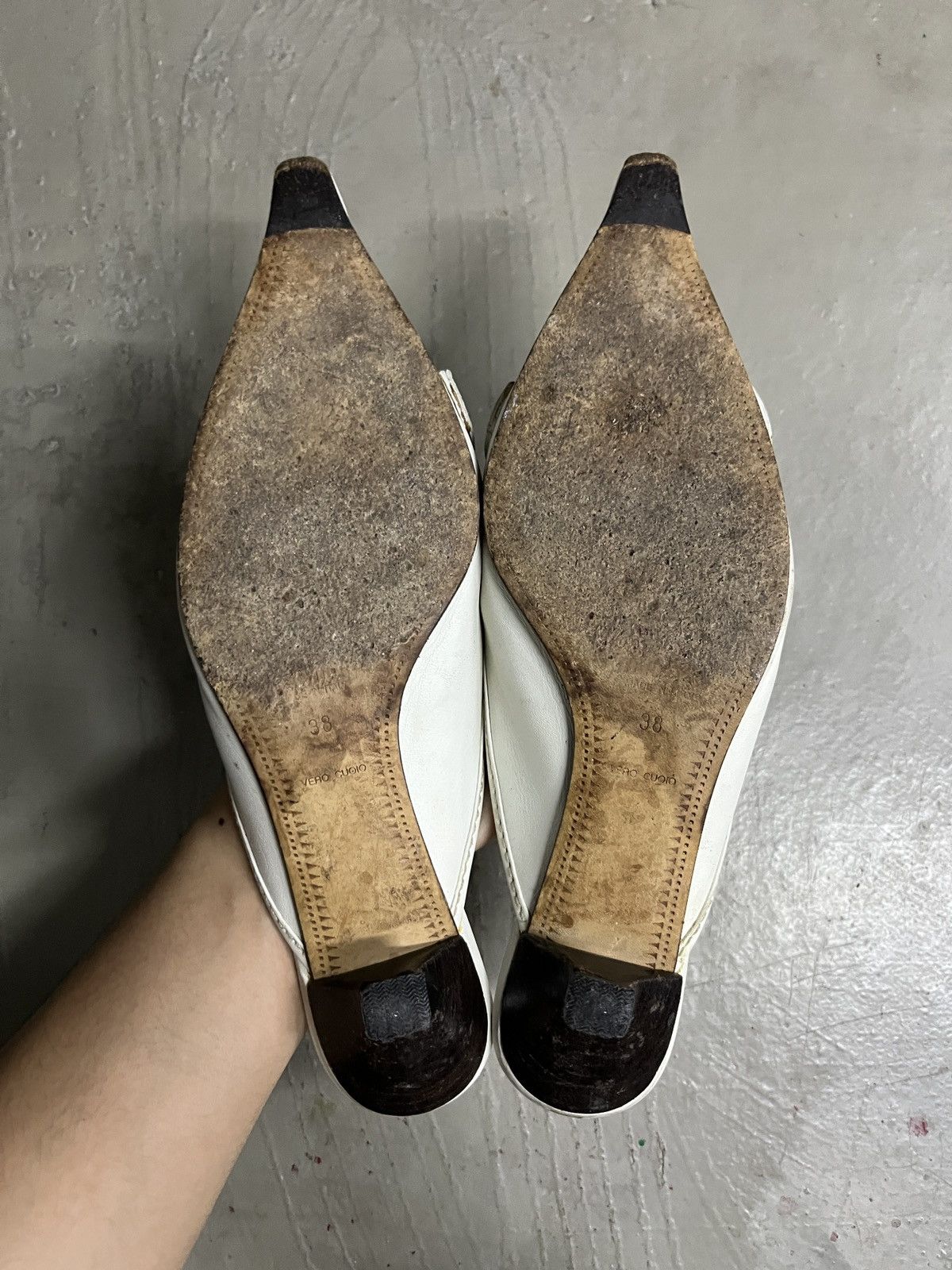 Prada 2000’ Miu Miu Kitten Heels Mules Pointed Toe Size 38 Size US 8 / IT 38 - 7 Thumbnail