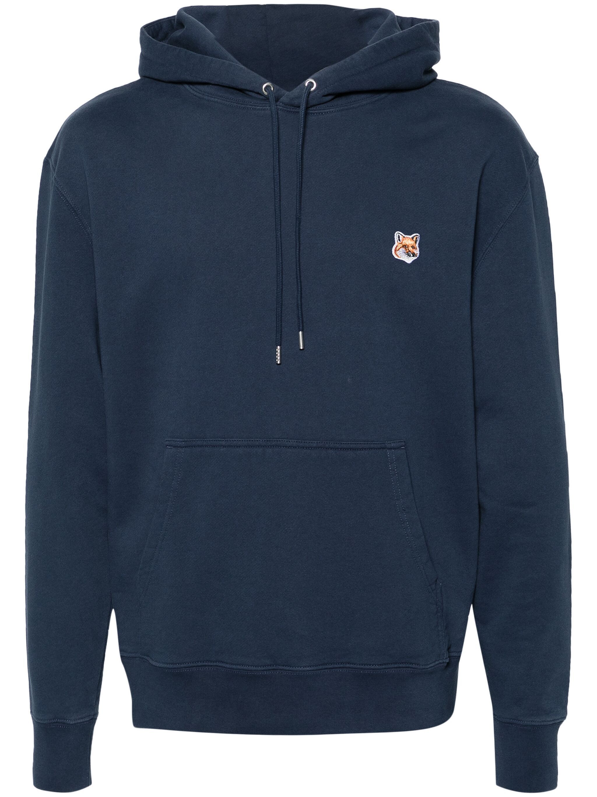 Maison Kitsune o1s22i1n1124 Fox Head Hoodie in Blue Size US S / EU 44-46 / 1 - 1 Thumbnail