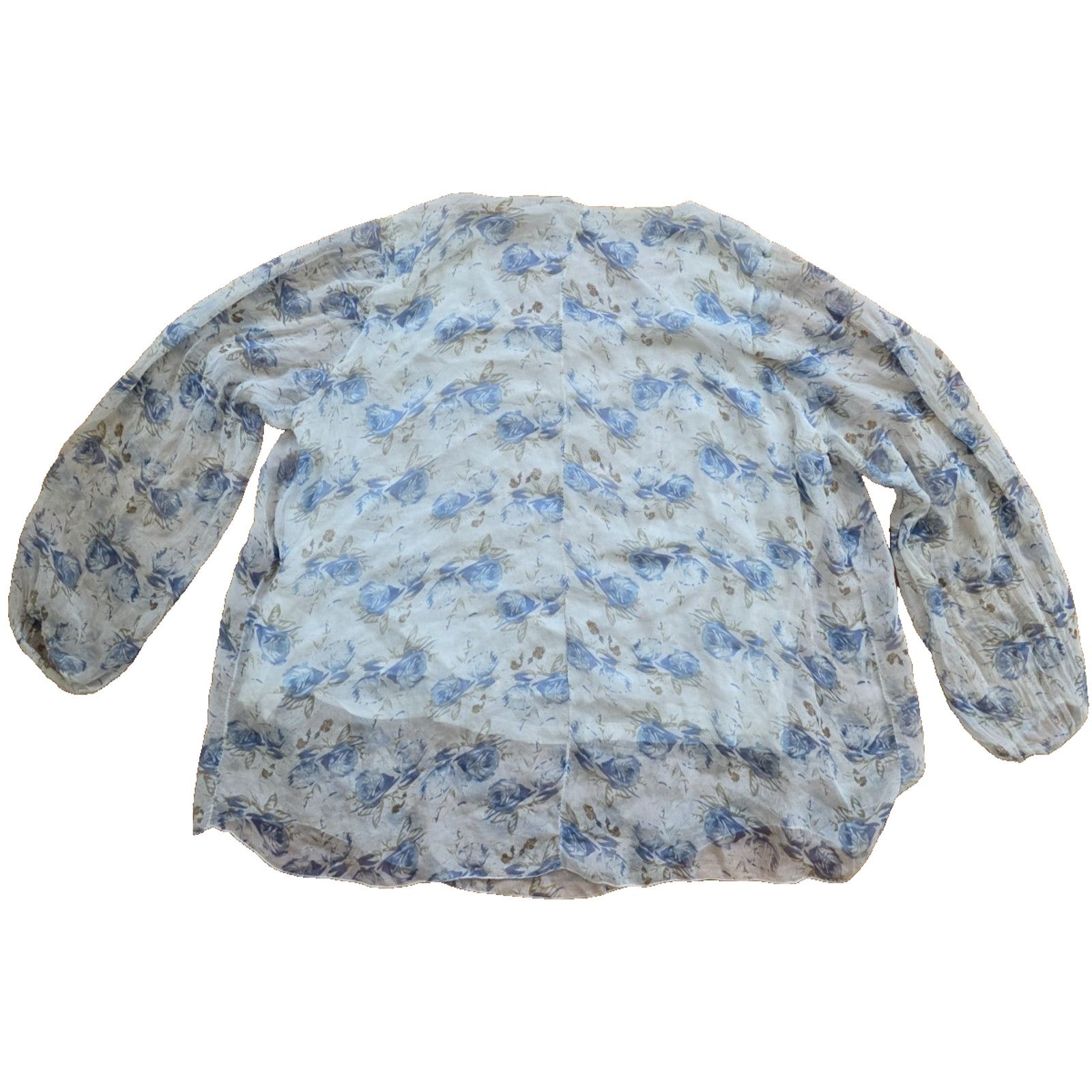 & Other Stories Elena Baldi women Silk blouse Italy Lined long 3X A001410 Size 3XL / US 20-22 - 2 Thumbnail