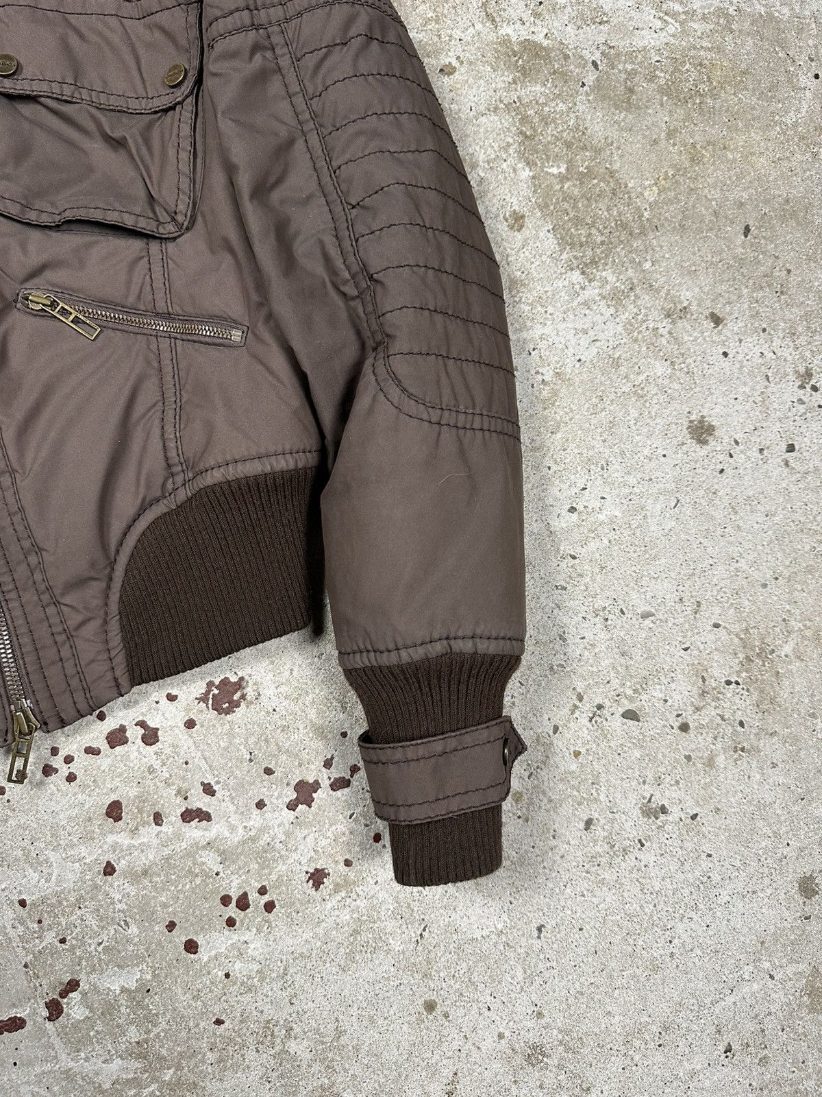 If Six Was Nine Vintage Y2K Brown Utility Japanese Style Bomber Jacket Size US S / EU 44-46 / 1 - 4 Thumbnail