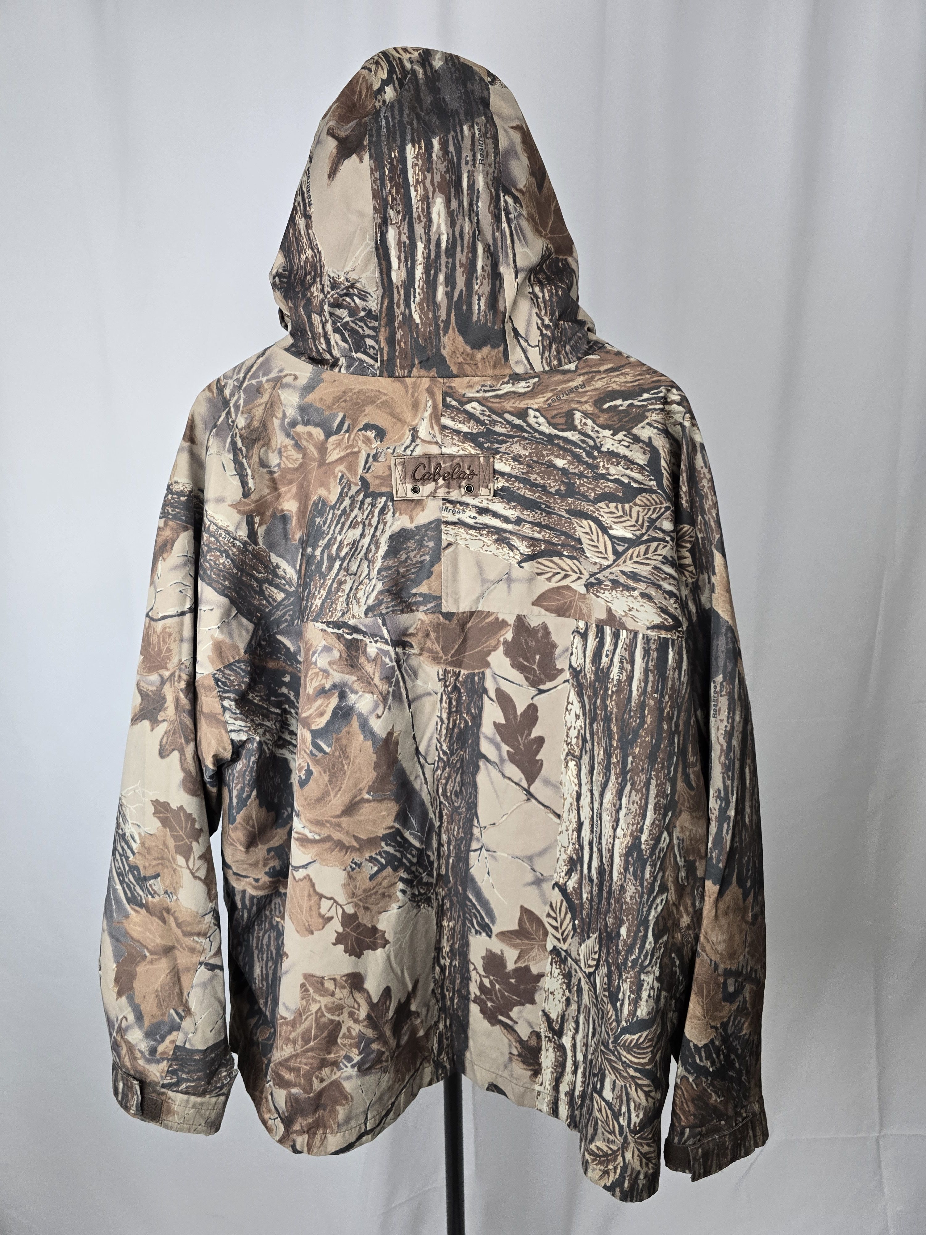 Cabelas RealTree Camo Hooded Gortex Jacket Size US XL / EU 56 / 4 - 3 Thumbnail