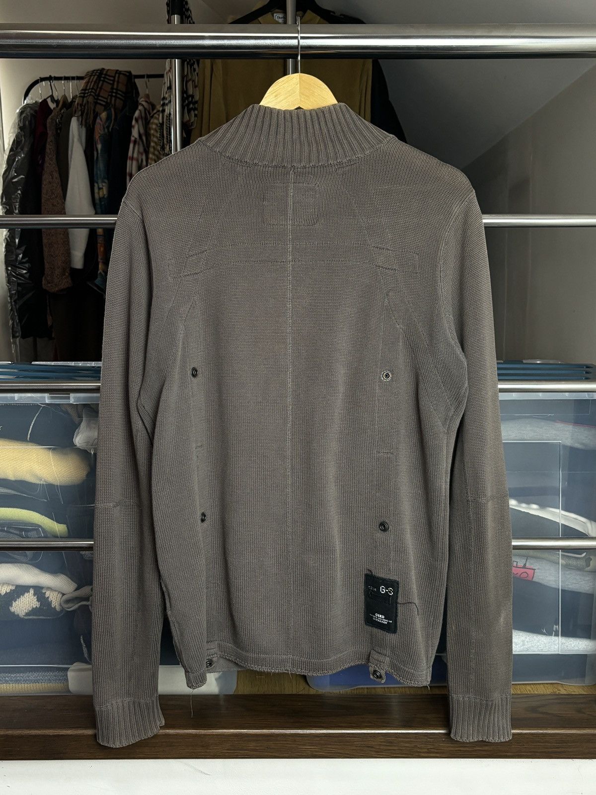 G-Star G-Star Raw Knit Cargo Zip Sweater Sweatshirt Military Army Size US L / EU 52-54 / 3 - 5 Thumbnail