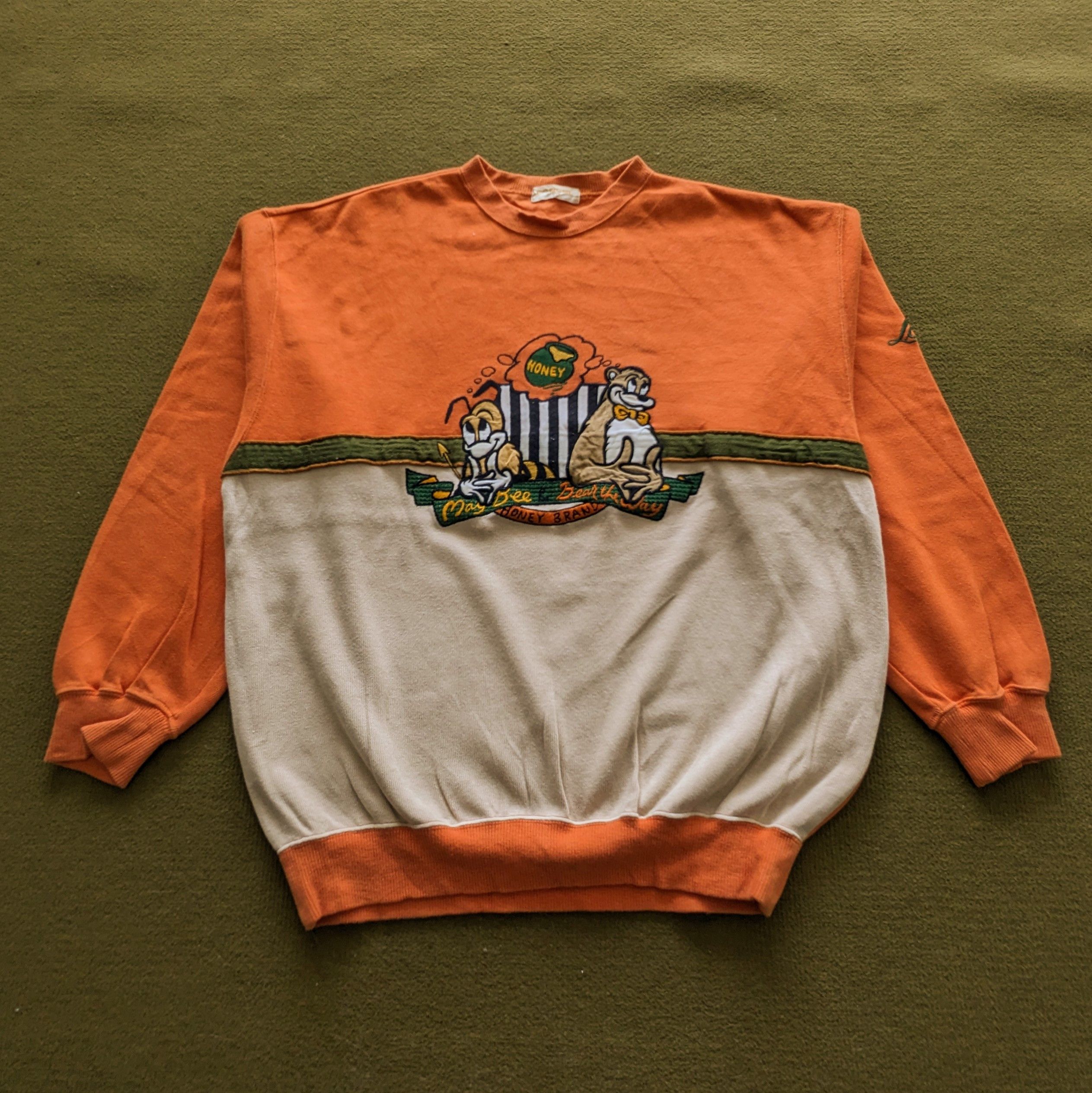 Lancel Vintage LANCEL Honey Tiger Brand Sweatshirt Size US M / EU 48-50 / 2 - 1 Thumbnail