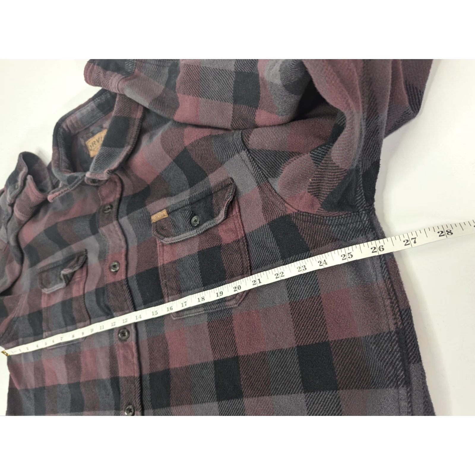 Orvis VINTAGE Orvis Shacket Shirt 2XL Red Big Bear Heavyweight Plaid Flannel Button-Up Christmas Winter Mens Size US XXL / EU 58 / 5 - 6 Thumbnail