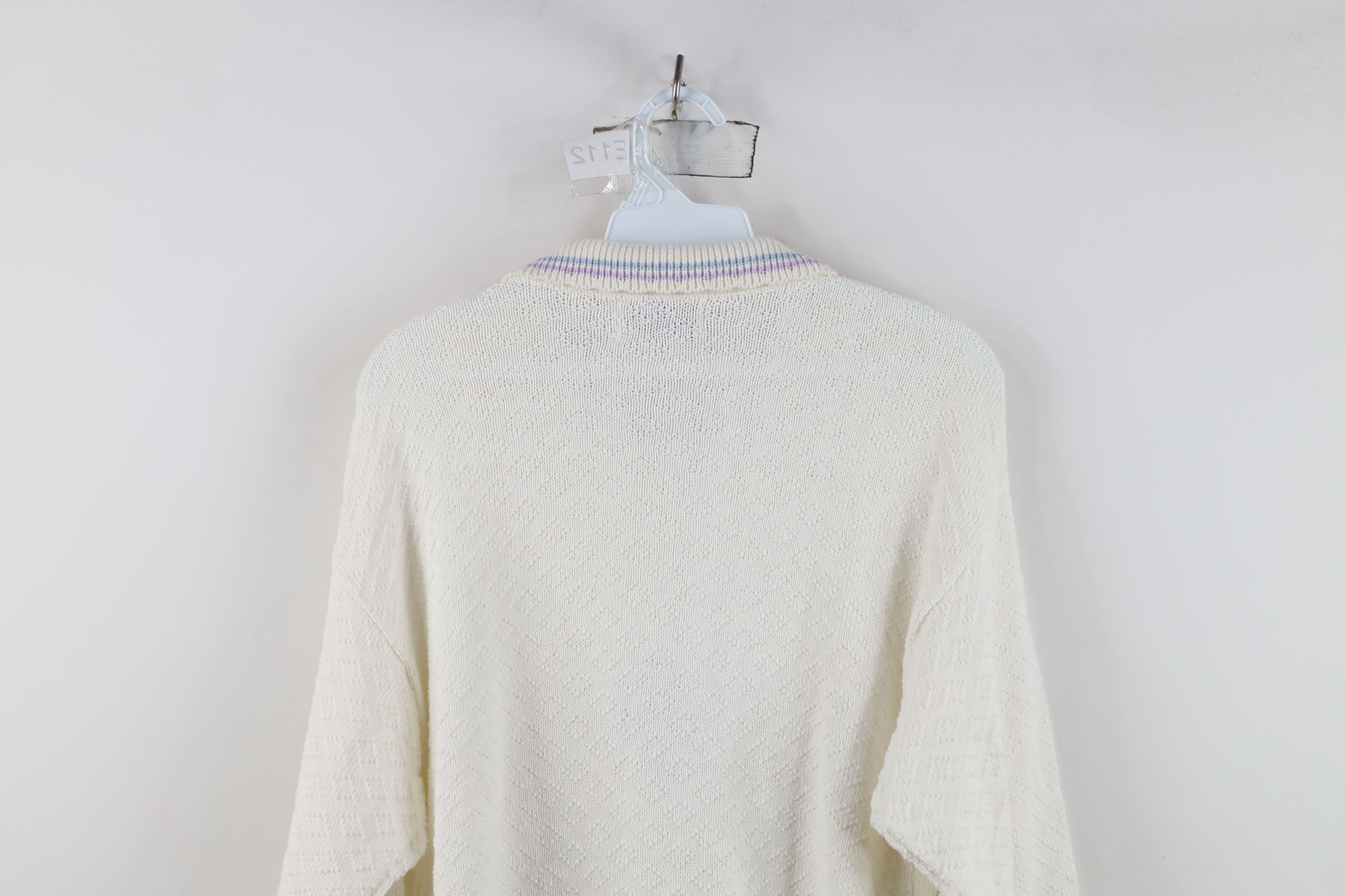 Vintage Vintage 90s Streetwear Butterfly Knit Collared Sweater USA Size M / US 6-8 / IT 42-44 - 13 Thumbnail