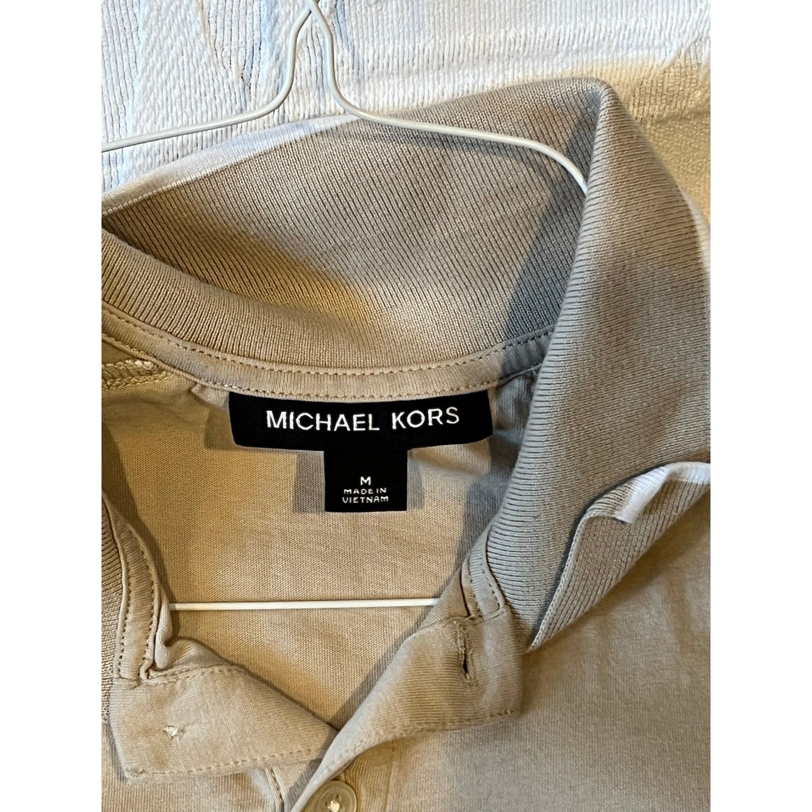 Michael Kors Michael Kors Beige Polo Shirt Mens M Size US M / EU 48-50 / 2 - 3 Thumbnail
