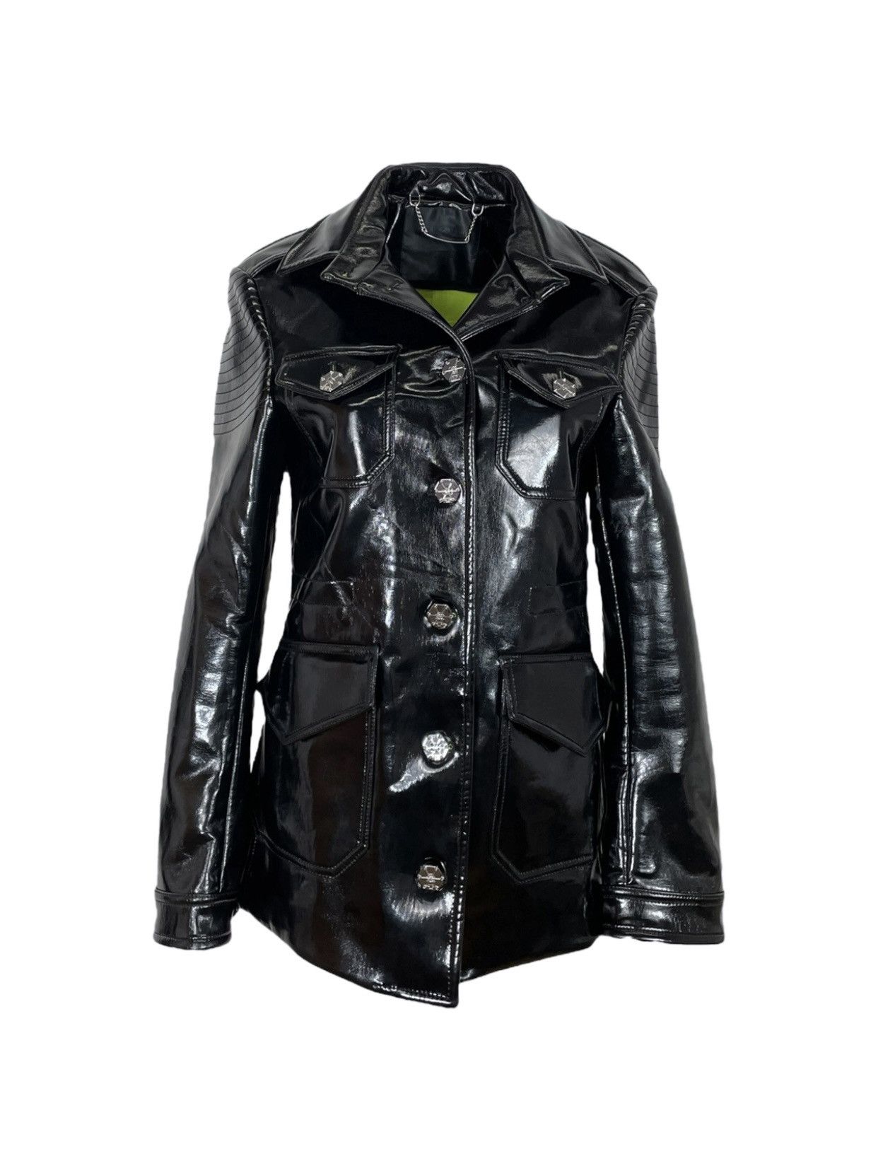 Philipp Plein Philipp Plein effect polyester jacket vinyl, S. Size S / US 4 / IT 40 - 1 Thumbnail