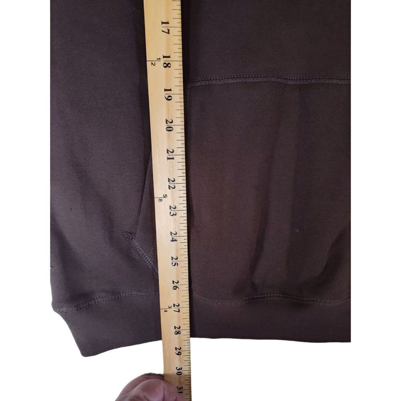 & Other Stories Browning Hoodie Mens Size Large Brown Front Pocket Spellout Size US L / EU 52-54 / 3 - 6 Thumbnail