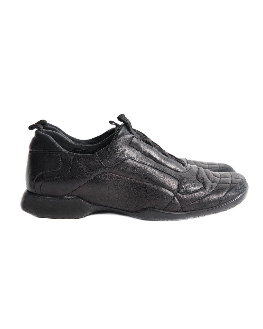 Prada Prada S/S2000 Black Leather Sneakers Size US 6 / IT 36 - 3 Thumbnail