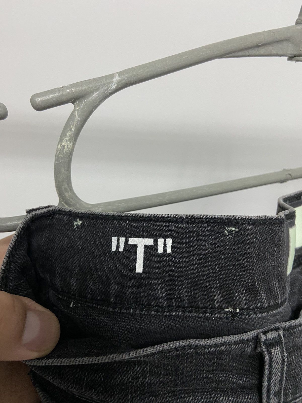 Off-White × Vintage Off White Selvedge Vintage jeans Fire Line Do Not Cross Size US 31 - 8 Thumbnail