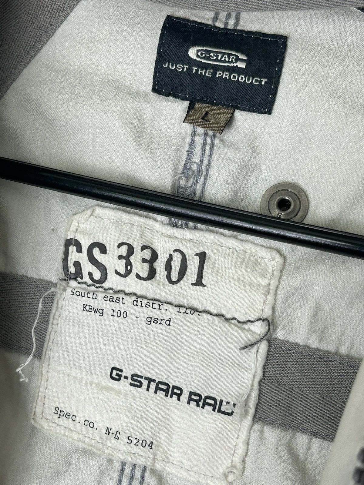 G-Star G Star Raw 3301 Cargo Jacket Size US L / EU 52-54 / 3 - 6 Thumbnail