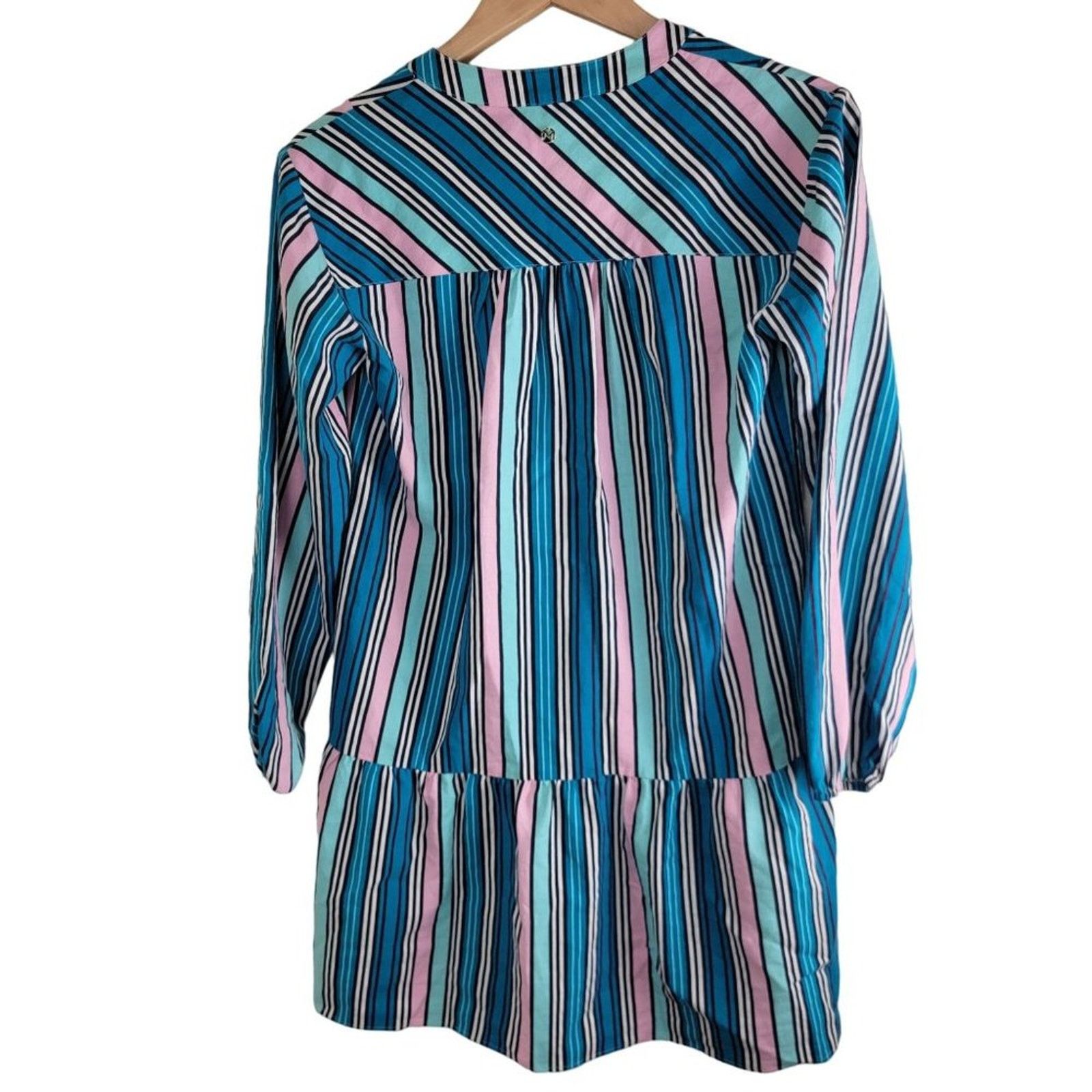 Marie Oliver Marie Oliver Womens Silk Linen Blend Shift Dress Size XS Size XS / US 0-2 / IT 36-38 - 2 Thumbnail