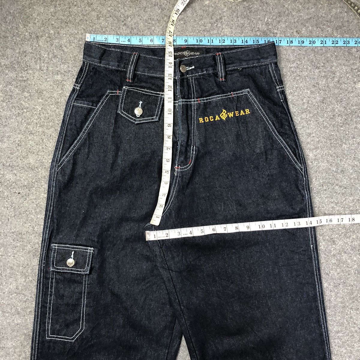 Rocawear 💢Rare💢 Vintage y2k ROCAWEAR Baggy Denim Jeans Size US 33 - 8 Thumbnail