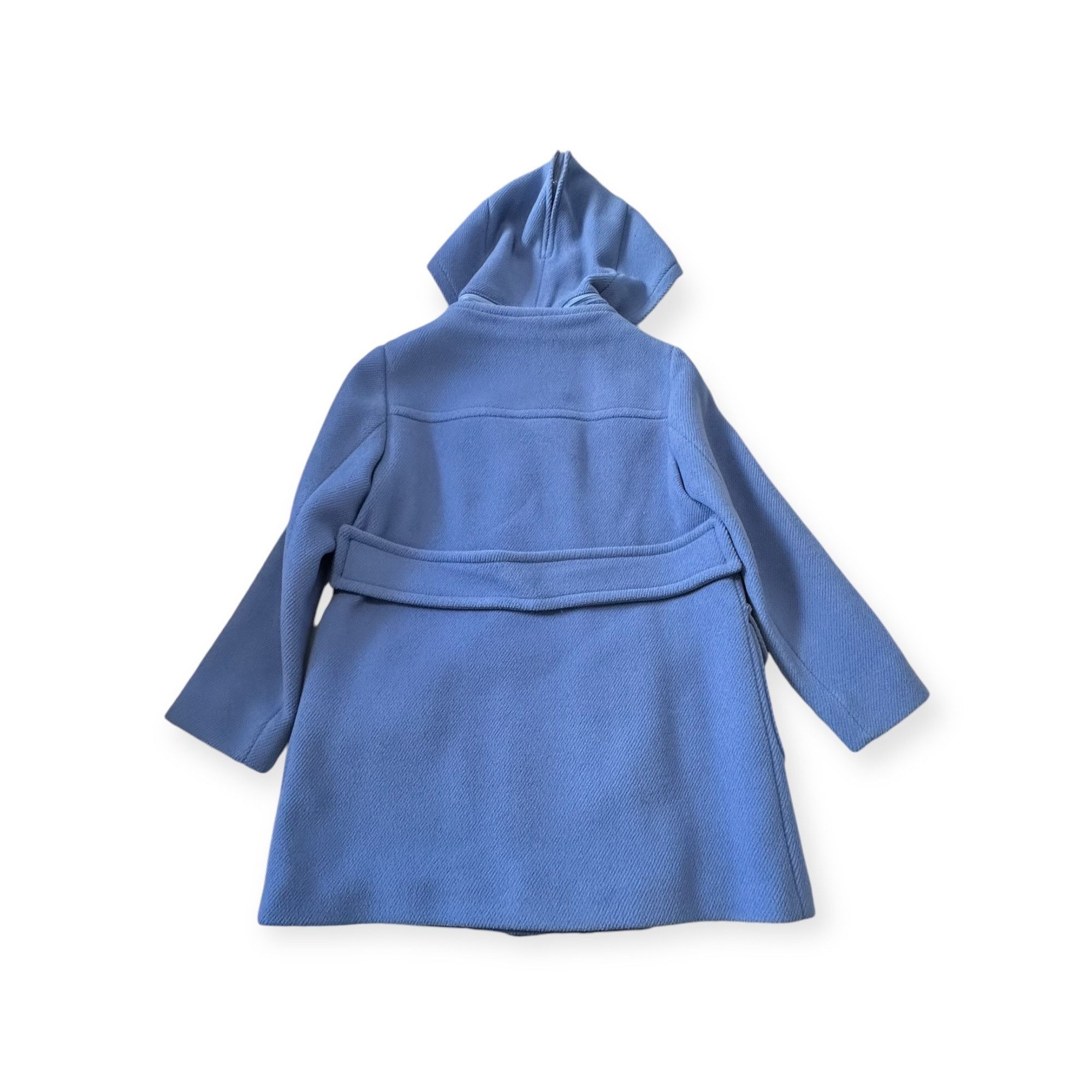 Prada Prada Blue Wool Double Breasted Coat, Size 46 Italy, Hooded Size L / US 10 / IT 46 - 2 Thumbnail