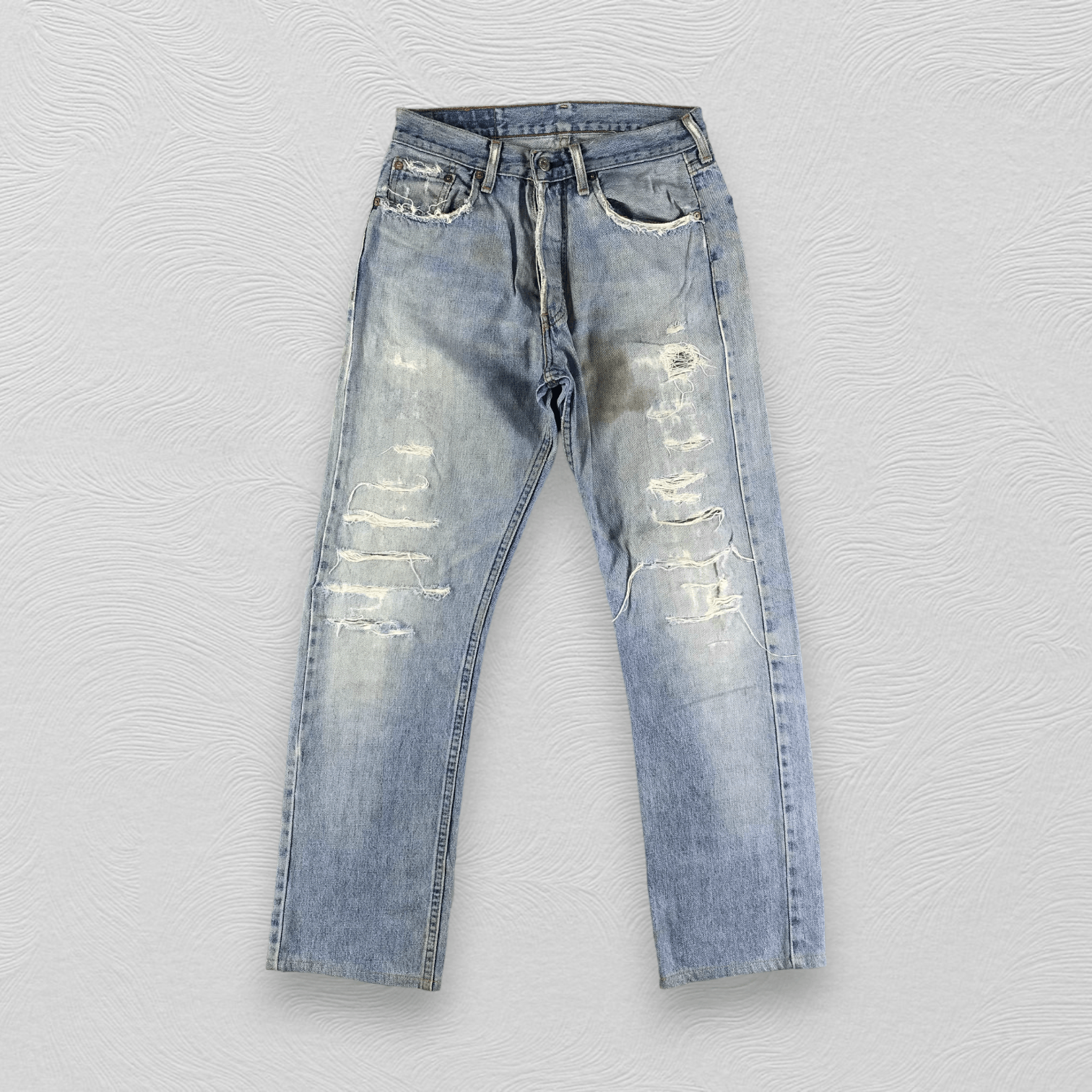 Levi's Distress Vintage Levis 509 Jeans Dirty Wash Denim KJ2216 Size US 29 - 1 Thumbnail